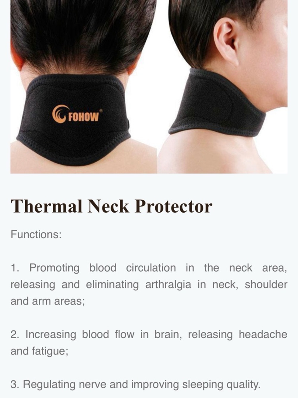 FOHOW neck pad - Picture 2 of 2
